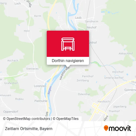 Zeitlarn Ortsmitte Karte