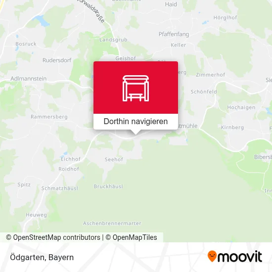 Ödgarten Karte