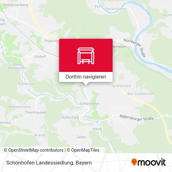 Schönhofen Landessiedlung Karte