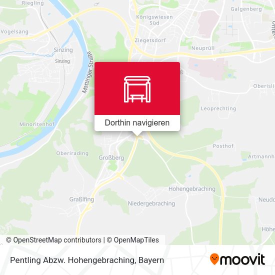 Pentling Abzw. Hohengebraching Karte