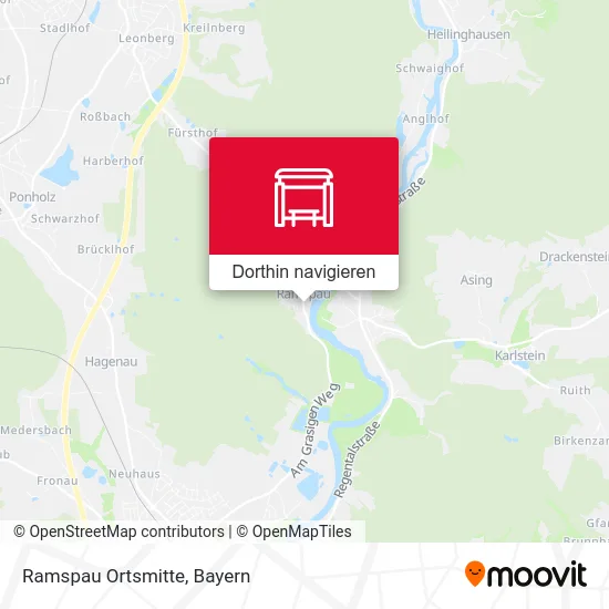 Ramspau Ortsmitte Karte