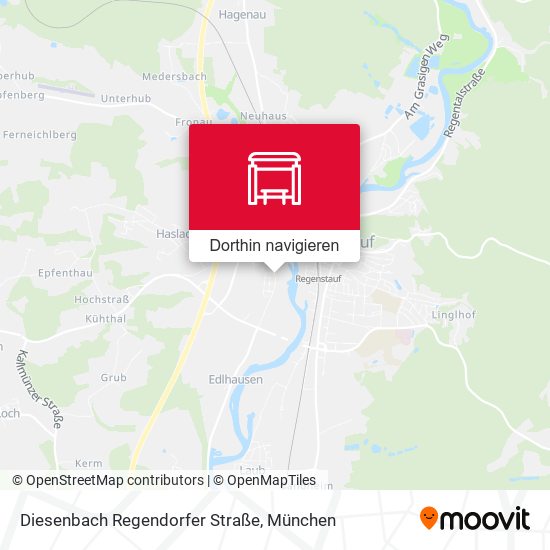 Diesenbach Regendorfer Straße Karte