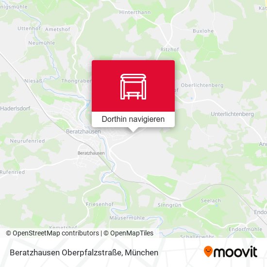 Beratzhausen Oberpfalzstraße Karte