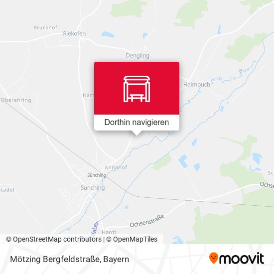 Mötzing Bergfeldstraße Karte