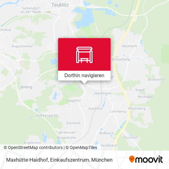 Maxhütte-Haidhof, Einkaufszentrum Karte