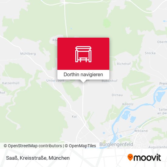 Saaß, Kreisstraße Karte