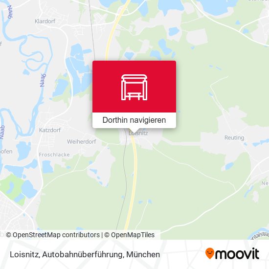 Loisnitz, Autobahnüberführung Karte