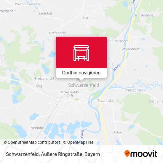 Schwarzenfeld, Äußere Ringstraße Karte