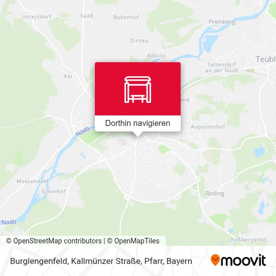 Burglengenfeld, Kallmünzer Straße, Pfarr Karte