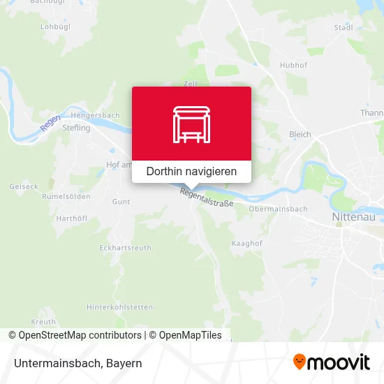 Untermainsbach Karte