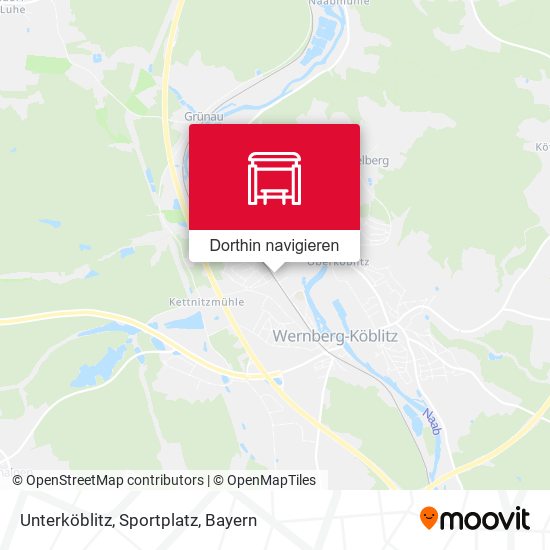 Unterköblitz, Sportplatz Karte