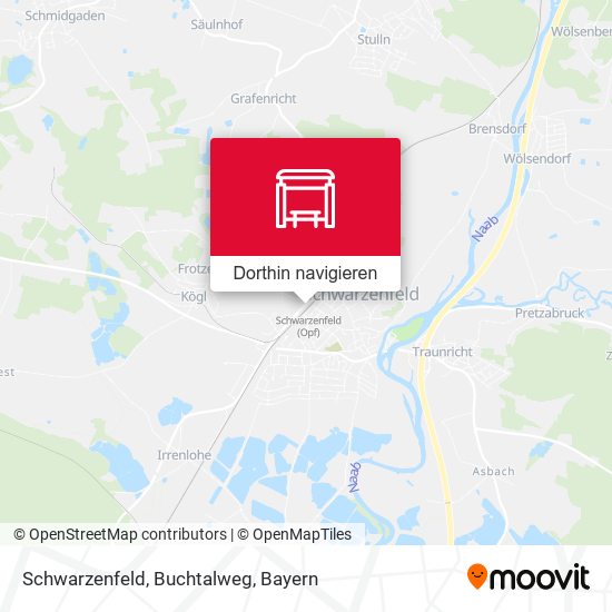 Schwarzenfeld, Buchtalweg Karte