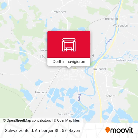 Schwarzenfeld, Amberger Str. 57 Karte