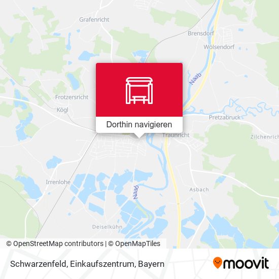 Schwarzenfeld, Einkaufszentrum Karte
