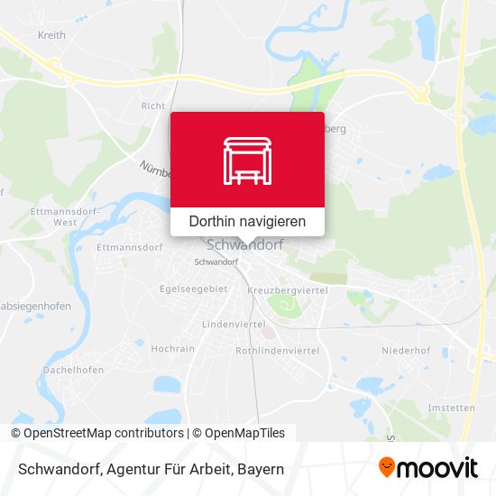 Schwandorf, Agentur Für Arbeit Karte