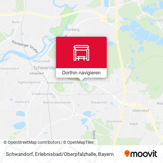 Schwandorf, Erlebnisbad / Oberpfalzhalle Karte