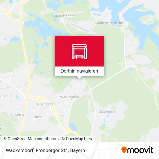 Wackersdorf, Fronberger Str. Karte