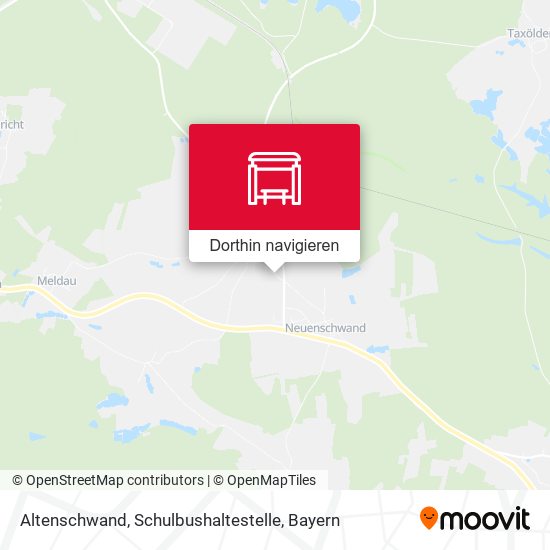 Altenschwand, Schulbushaltestelle Karte