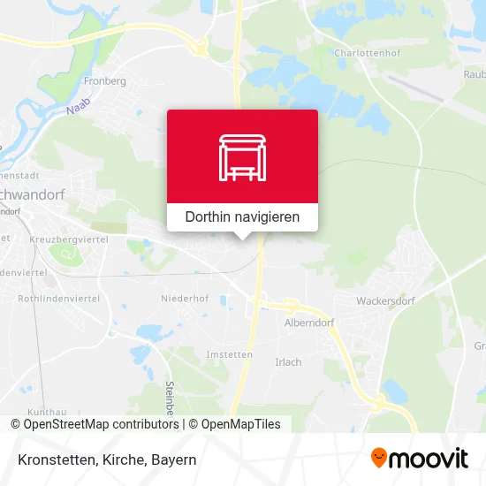 Kronstetten, Kirche Karte