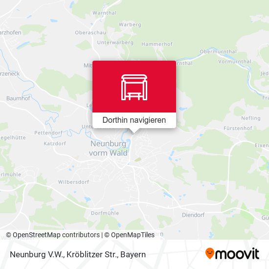 Neunburg V.W., Kröblitzer Str. Karte