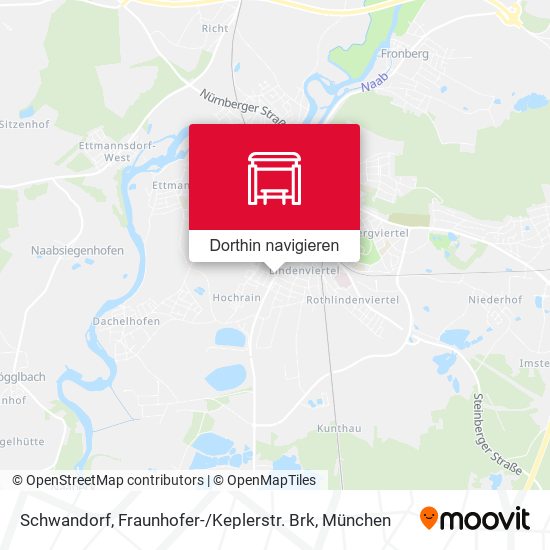 Schwandorf, Fraunhofer- / Keplerstr. Brk Karte