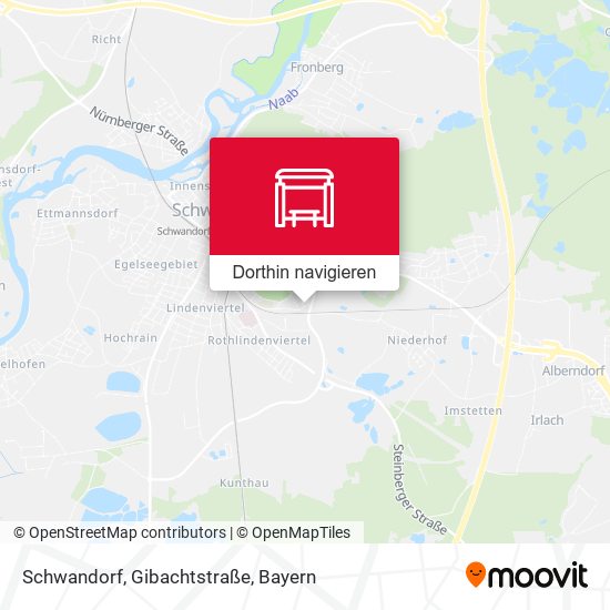 Schwandorf, Gibachtstraße Karte