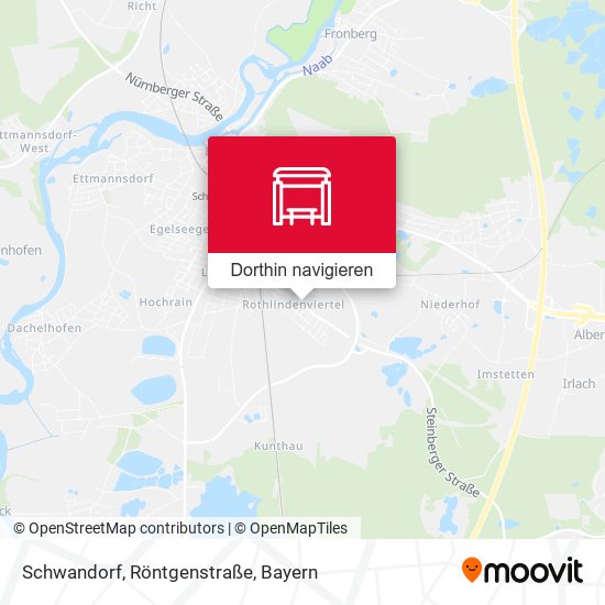 Schwandorf, Röntgenstraße Karte