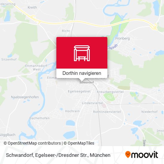 Schwandorf, Egelseer- / Dresdner Str. Karte
