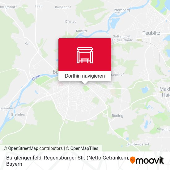 Burglengenfeld, Regensburger Str. Karte