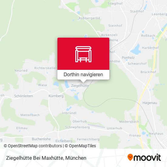 Ziegelhütte Bei Maxhütte Karte