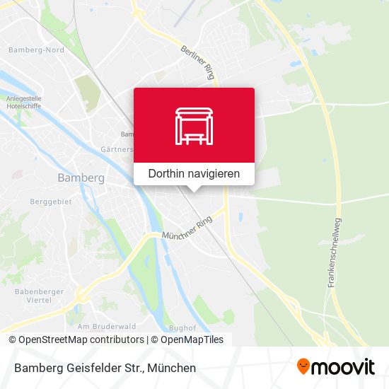 Bamberg Geisfelder Str. Karte