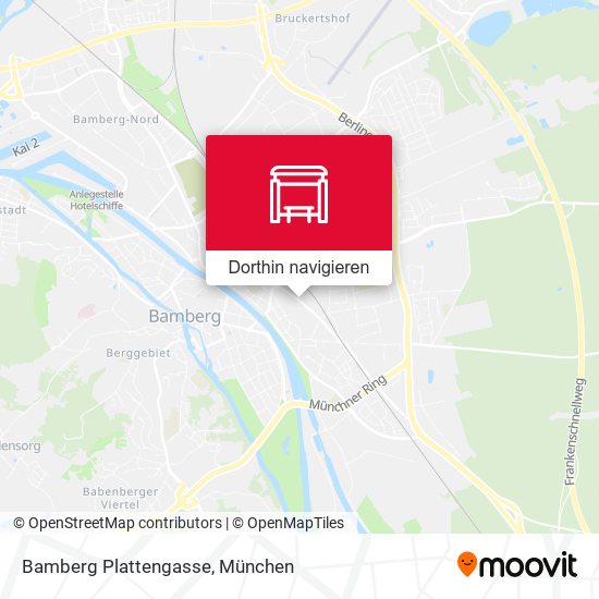 Bamberg Plattengasse Karte