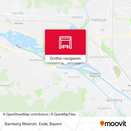 Bamberg Rheinstr. Ende Karte