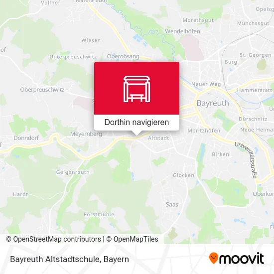 Bayreuth Altstadtschule Karte