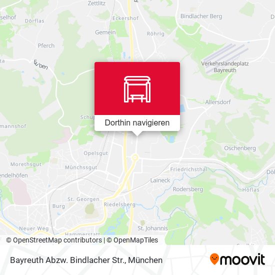 Bayreuth Abzw. Bindlacher Str. Karte