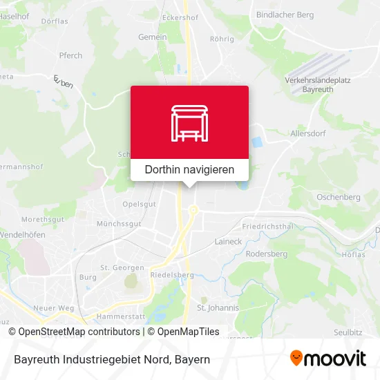 Bayreuth Industriegebiet Nord Karte
