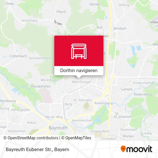 Bayreuth Eubener Str. Karte