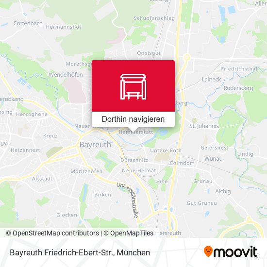 Bayreuth Friedrich-Ebert-Str. Karte
