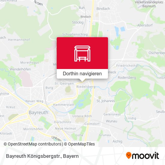 Bayreuth Königsbergstr. Karte
