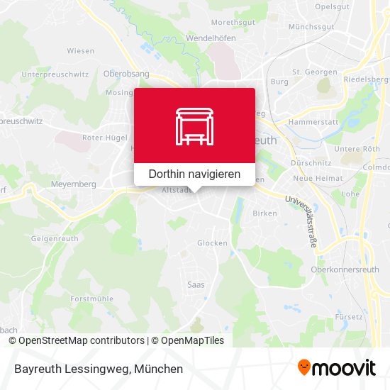Bayreuth Lessingweg Karte
