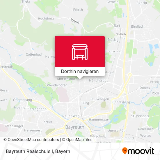 Bayreuth Realschule I Karte
