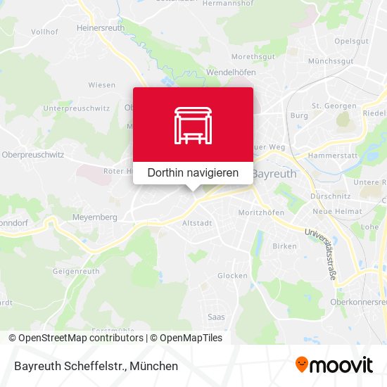 Bayreuth Scheffelstr. Karte