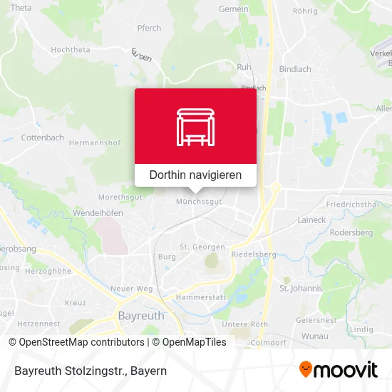 Bayreuth Stolzingstr. Karte