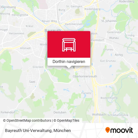 Bayreuth Uni-Verwaltung Karte