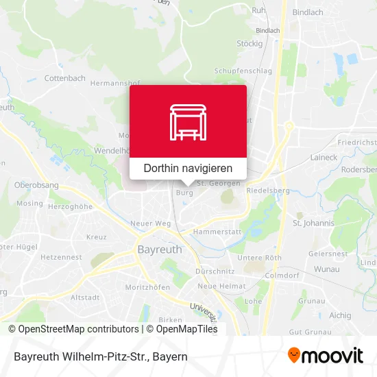 Bayreuth Wilhelm-Pitz-Str. Karte
