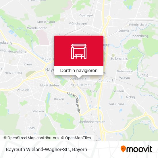 Bayreuth Wieland-Wagner-Str. Karte