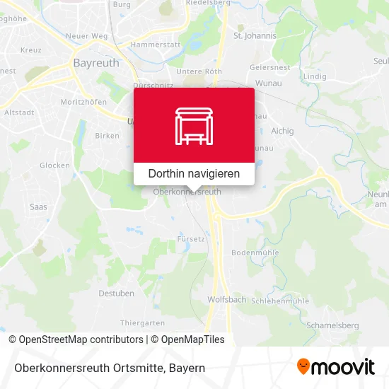 Oberkonnersreuth Ortsmitte Karte