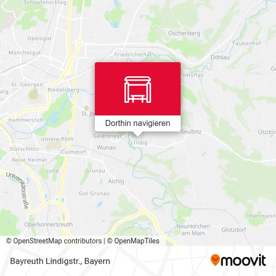 Bayreuth Lindigstr. Karte