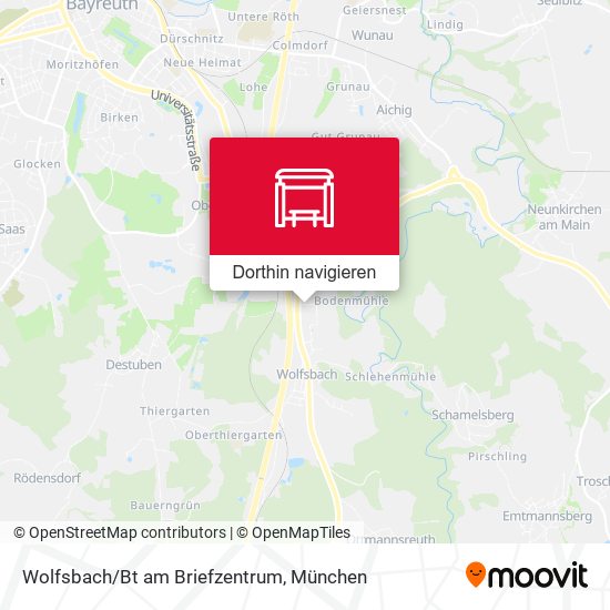 Wolfsbach/Bt am Briefzentrum Karte