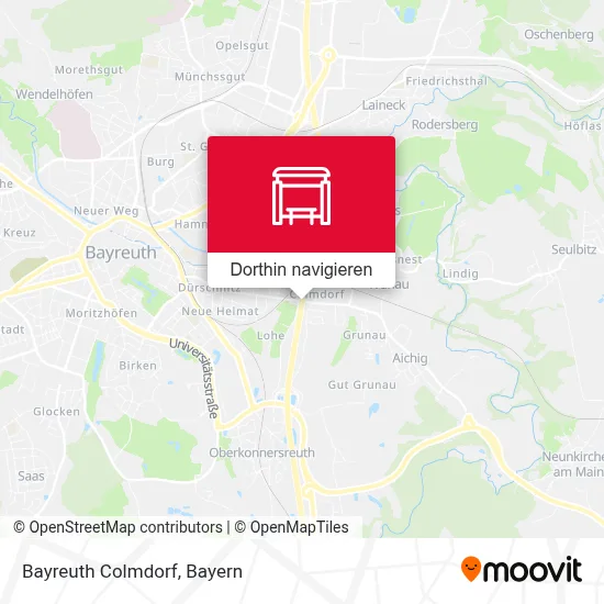 Bayreuth Colmdorf Karte